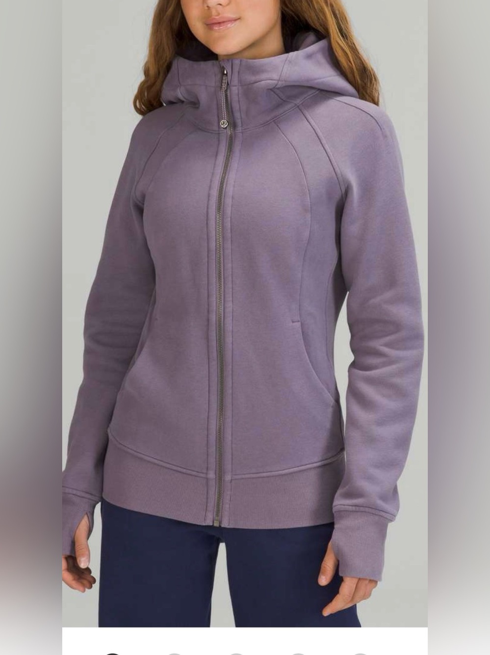 Lululemon Scuba Hoodie Sweatshirt
Dusky Lavender Purple SZ. 8 NWOT